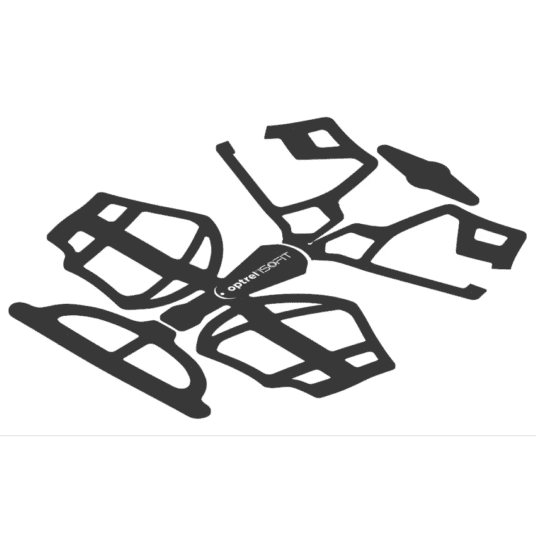 Tricot pad IsoFit® (5pc, each consisting of 4 parts)